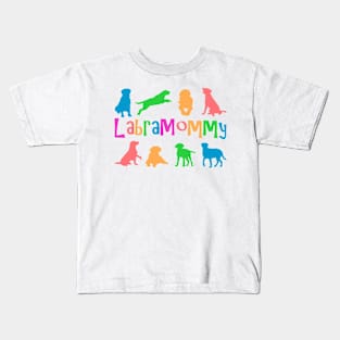 LabraMommy multicolored! For Labrador Retriever Moms! Kids T-Shirt